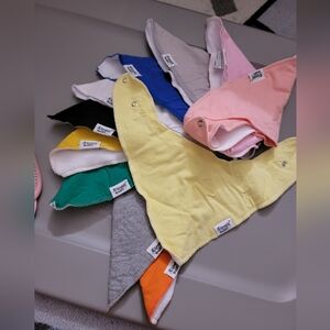 Pack of 11 bandana bibs assorted colors, like new, only used a few colors,